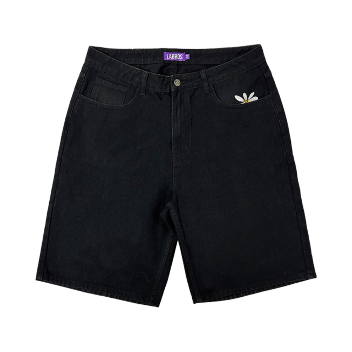 - Labros Smart Daisy Baggy Shorts Black