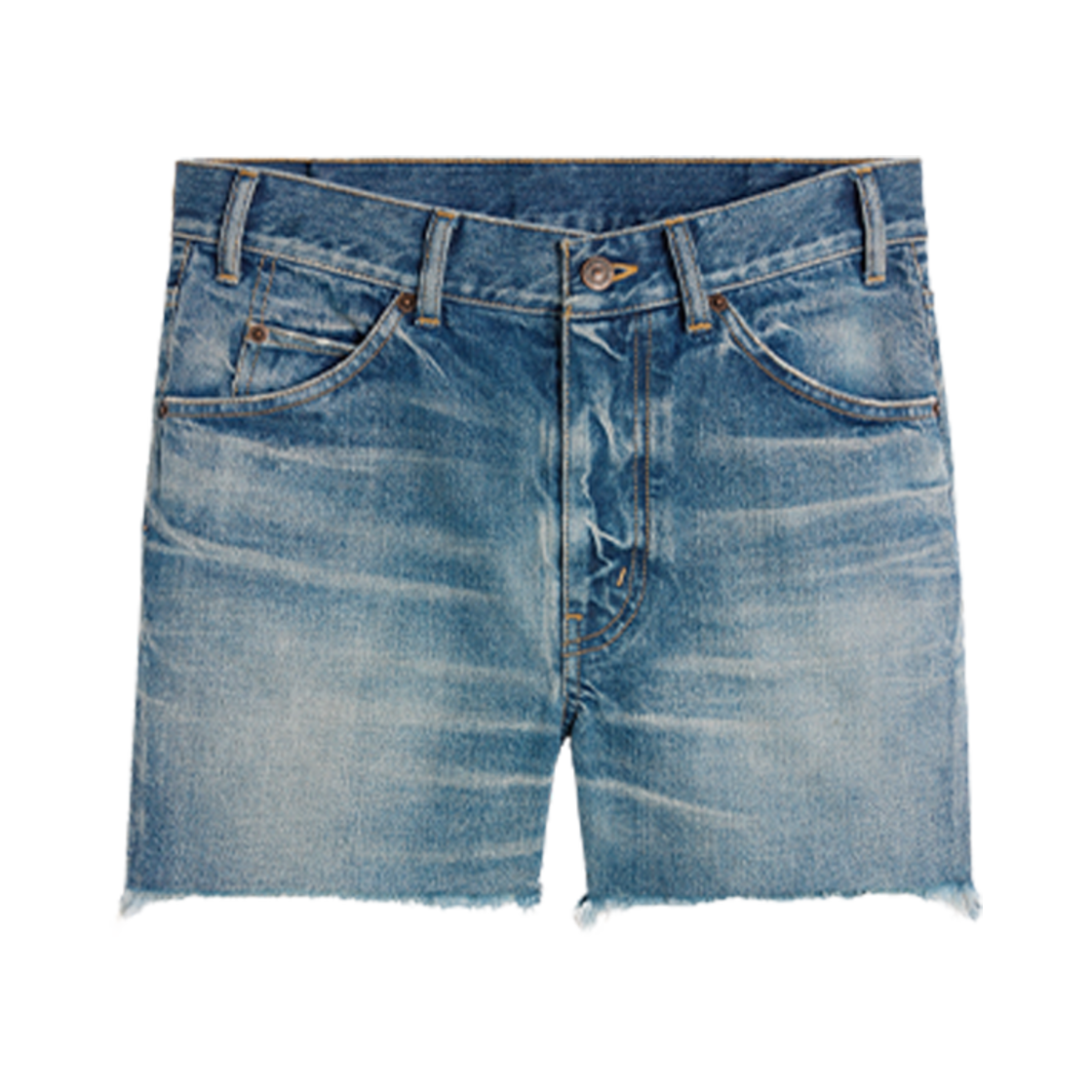 2N72A519X-08EL (W) Celine Skate Shorts in Electric Sky Wash Denim Electric Sky