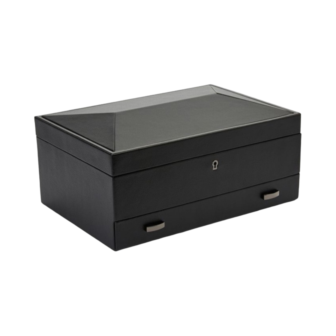 울프 1834 브리티쉬 레이싱 10 피스 워치 박스 스토리지 블랙(Wolf 1834 British Racing 10 piece Watch Box with Storage Black)