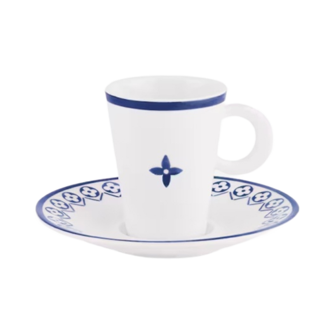 루이비통 커피 컵 앤 소서 모노그램 플라워 타일 (2개 세트)(Louis Vuitton Coffee Cups and Saucers Monogram Flower Tile (Set of 2))