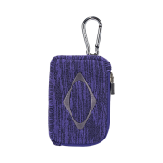 Mischief Rhombus Carabiner Mini Pouch Purple