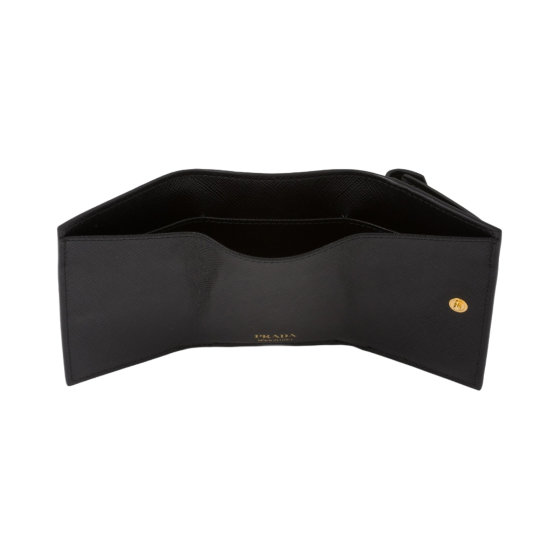 프라다 스몰 사피아노 레더 웰렛 블랙(Prada Small Saffiano Leather Wallet Black) - 2