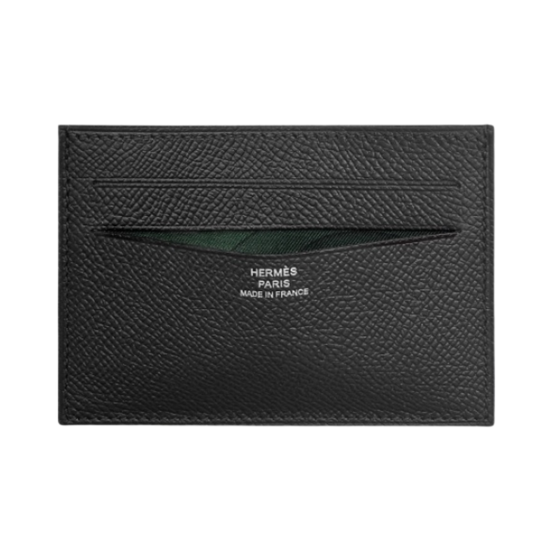 에르메스 시티즌 트윌 카드 홀더 앱송 카프스킨 & 누아 베르 퐁쎄(Hermes Citizen Twill Card Holder Epsom Calfskin & Noir Vert Fonce) - 1