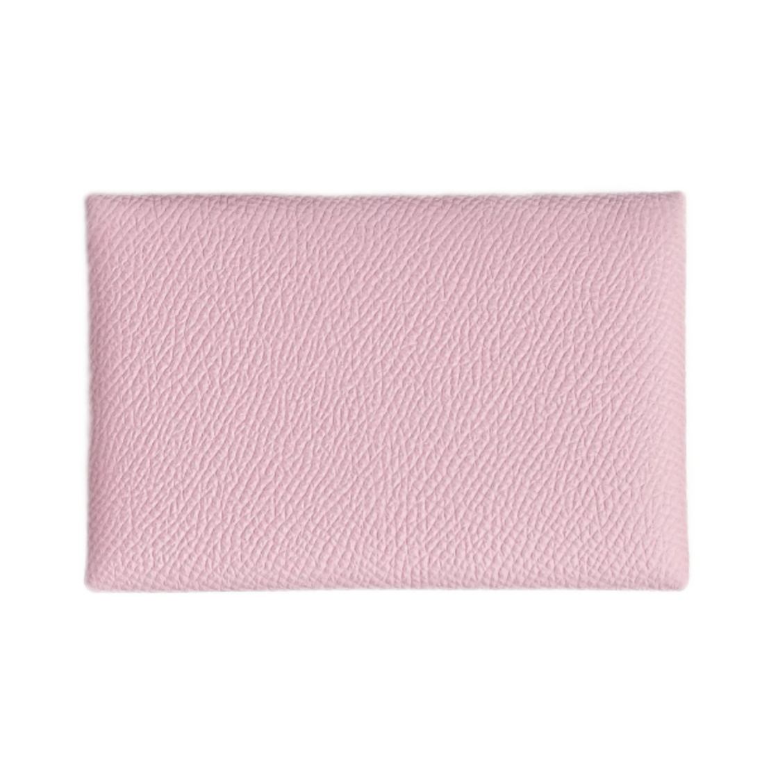 H044164CKM7 Hermes Calvi Card Holder Epsom & Palladium Rose Darling