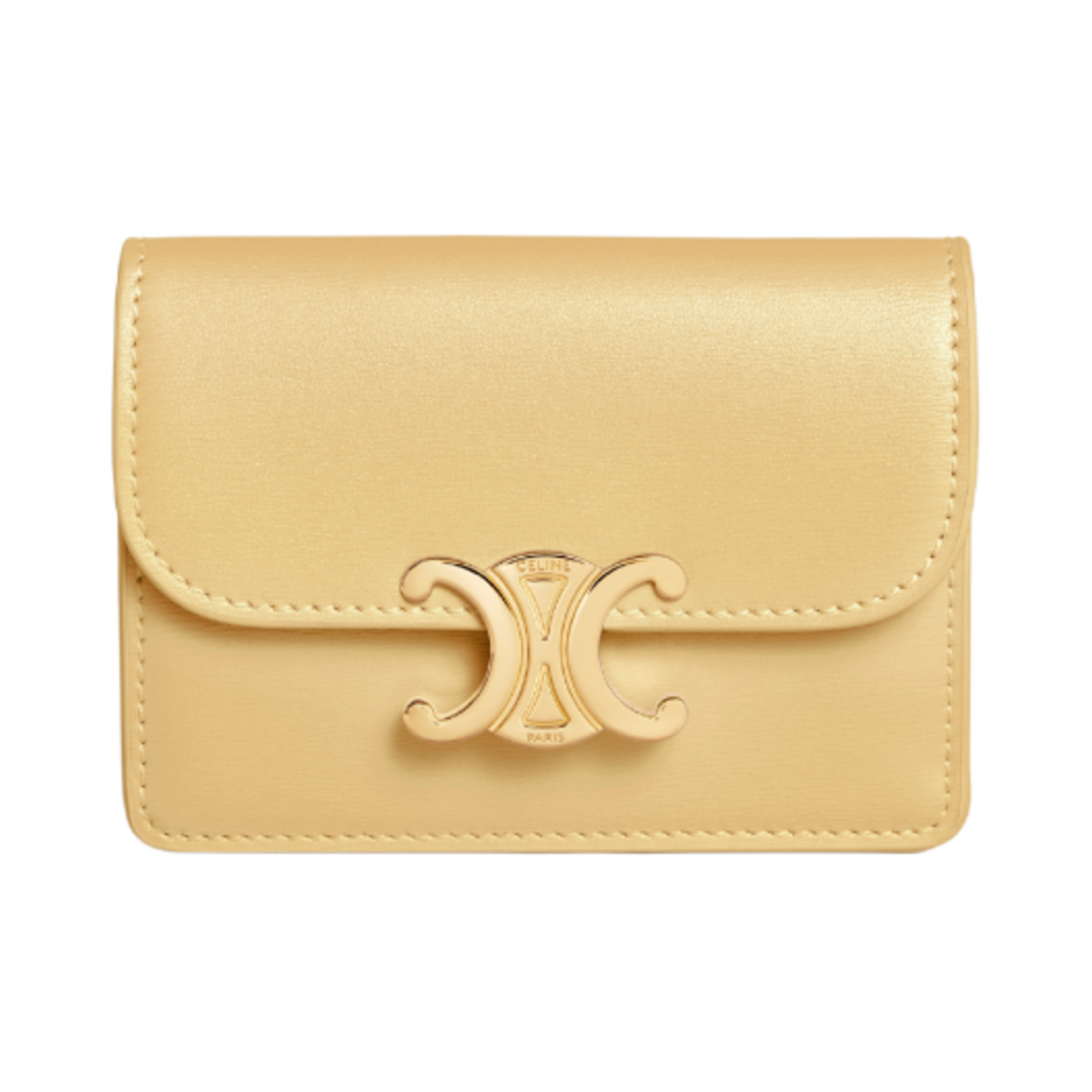 셀린느 샤이니 카프스킨 플랩 카드 홀더 폴렌(Celine Card Holder with Flap in Shiny Calfskin Pollen) - 1