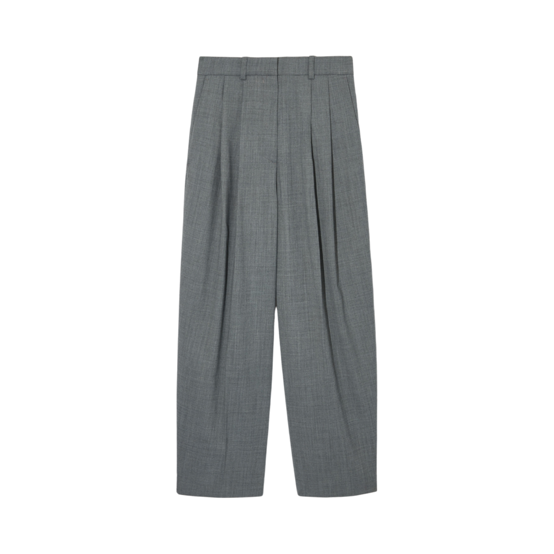 1056773007 (W) COS Wide Leg Tailored Wool Blend Trousers Grey