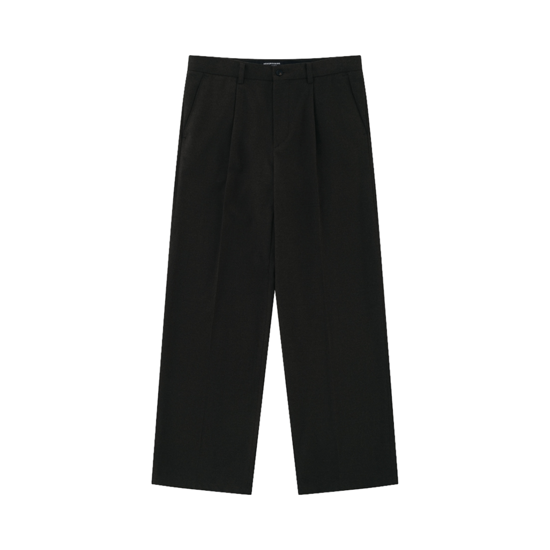 FW24PTS081KI Hongwoosung Onetuck Wide Flat Trousers Khaki