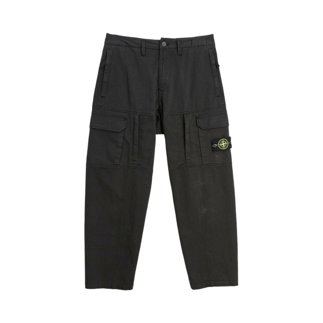 스톤 아일랜드 30214 스트레치 코튼 울 사틴 카고 팬츠 블랙 - 21FW(Stone Island 30214 Stretch Cotton Wool Satin Cargo Pants Black - 21FW) - 1
