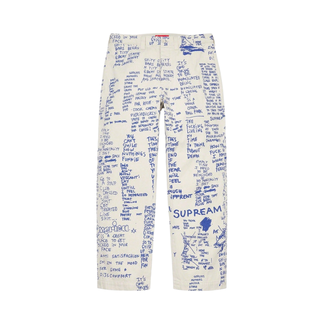 슈프림 곤즈 포엠 치노 팬츠 스톤 - 23SS(Supreme Gonz Poems Chino Pants Stone - 23SS) - 1