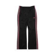 Needles Boot-Cut Track Pants Poly Smooth Black