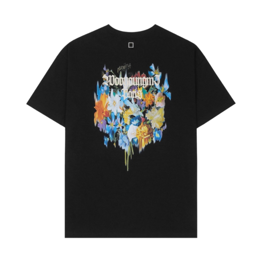 Wooyoungmi Multi Flower T-Shirt Black - 22SS
