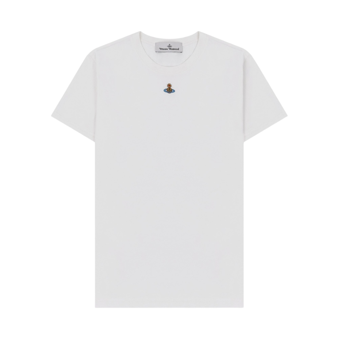 1G010002-J001M-A405 (W) Vivienne Westwood Orb Peru T-Shirt Off White - 22SS