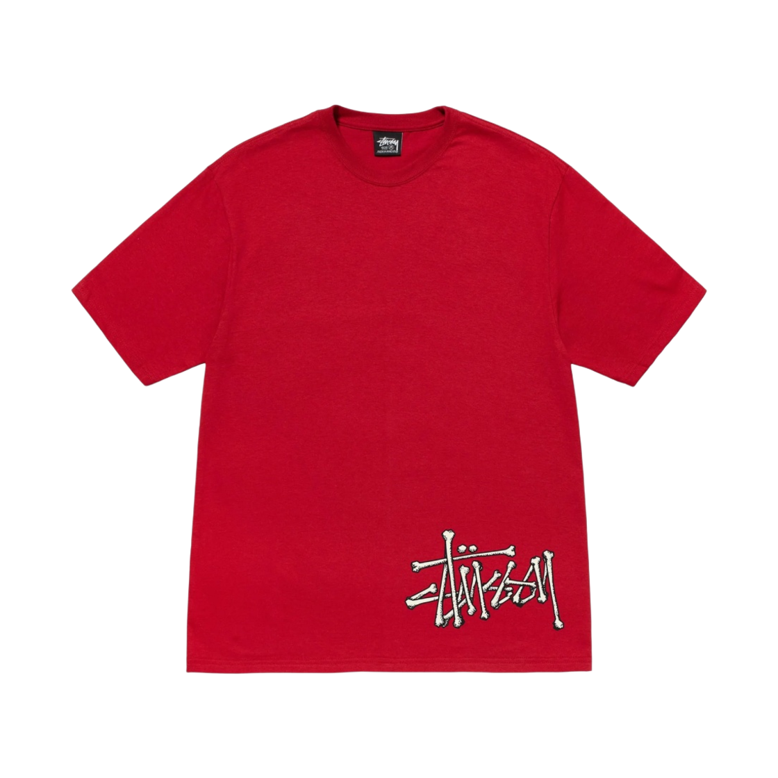 스투시 본즈 스탁 티셔츠 다크 레드(Stussy Bones Stock T-Shirt Dark Red) - 2