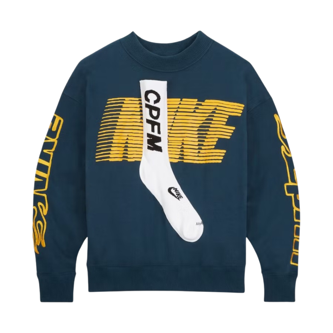 나이키 x CPFM 삭스 플리스 크루넥 다크 그린 - US/EU(Nike x Cactus Plant Flea Market Socks Fleece Crewneck Dark Green - US/EU)