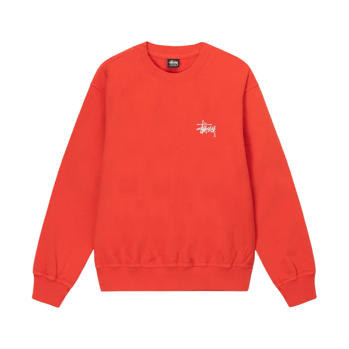 스투시 베이직 스투시 피그먼트 다이드 크루넥 토마토(Stussy Basic Stussy Pigment Dyed Crew Tomato) - 2