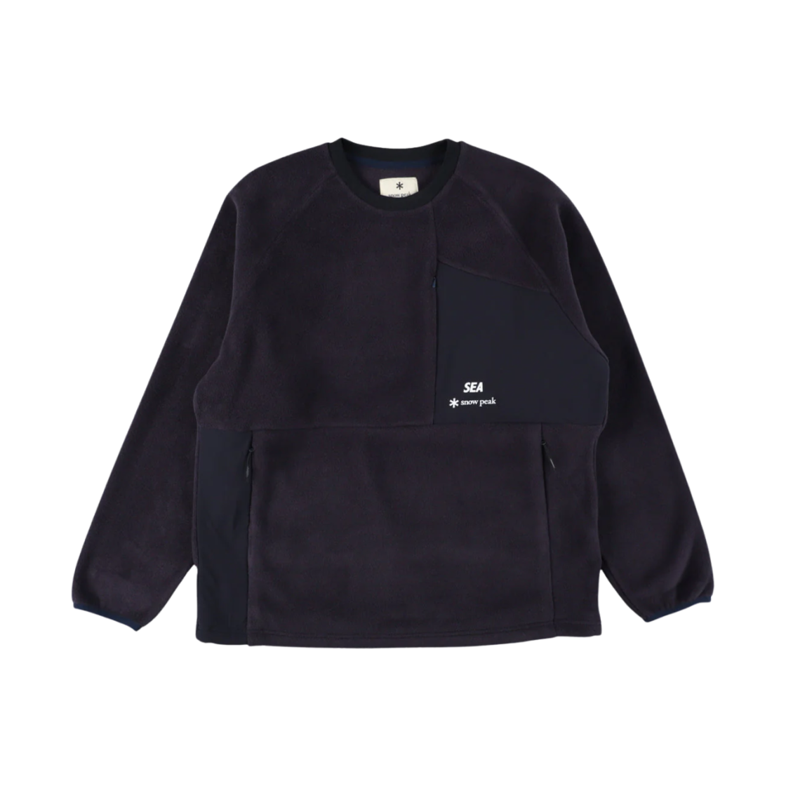 - Snow Peak x Wind and Sea Double Face WR Fleece Pullover Navy