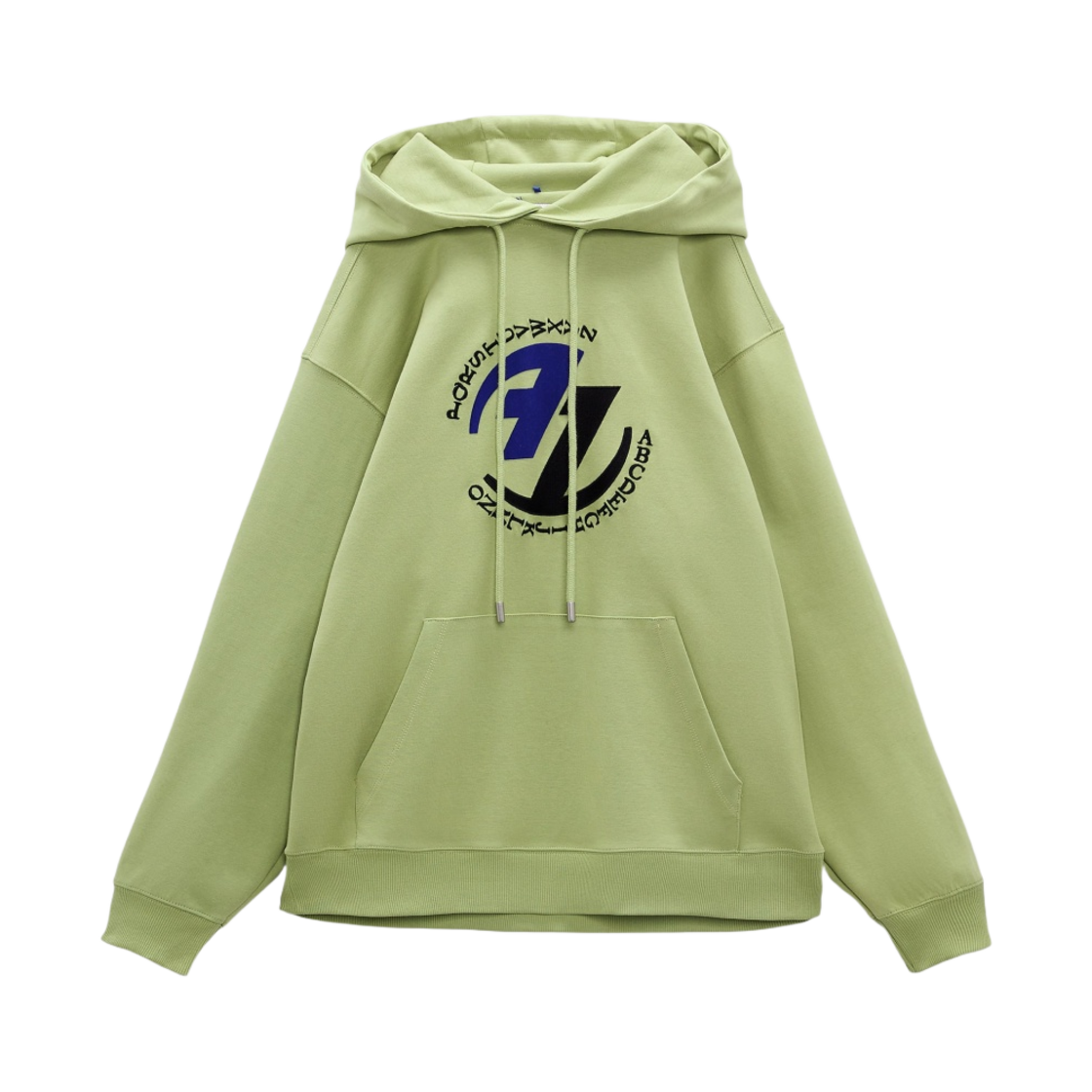 자라 x 아더에러 자수 후드 스웨트셔츠 라이트 그린(Zara x Ader Error Embroidery Hooded Sweatshirt Light Green)