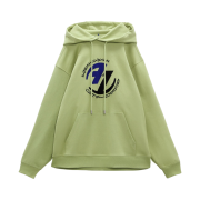 Zara x Ader Error Embroidery Hooded Sweatshirt Light Green