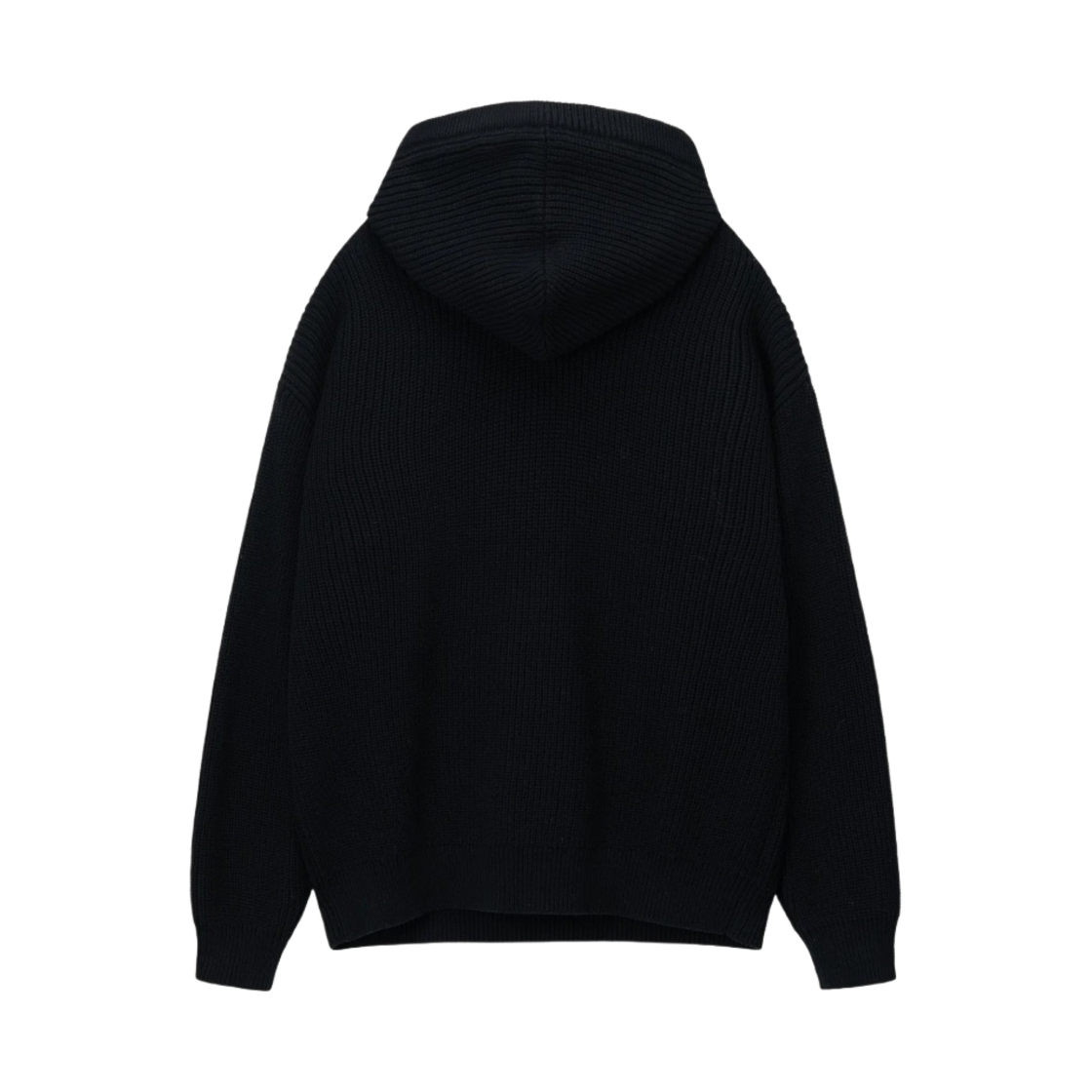 스투시 코튼 니트 후드 블랙(Stussy Cotton Knit Hood Black) - 2