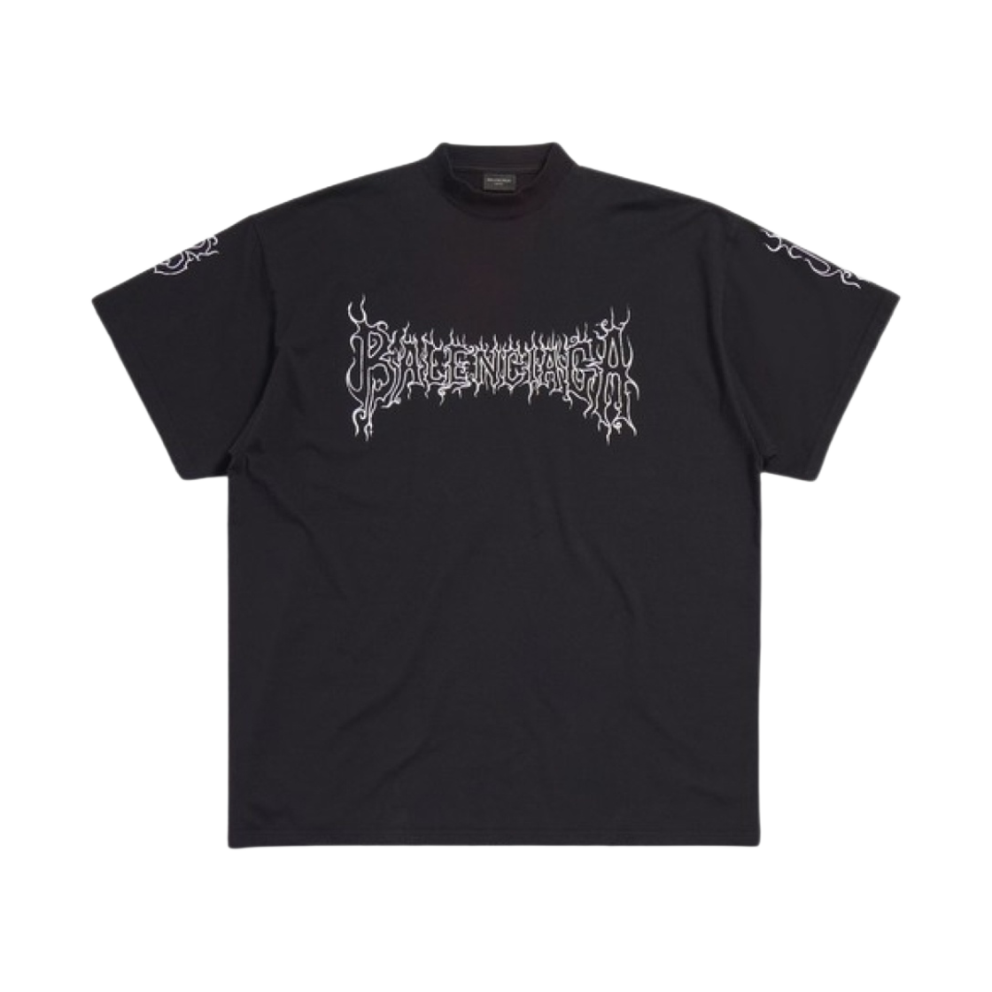 739028TPVN51070 Balenciaga Darkwave T-Shirt Oversized in Black
