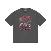 (W) Ganni Future Grey Relaxed Cherry T-Shirt Volcanic Ash