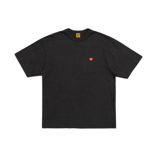 HM27CS042 Human Made Heart Badge T-Shirt Black - Offline Store Exclusive