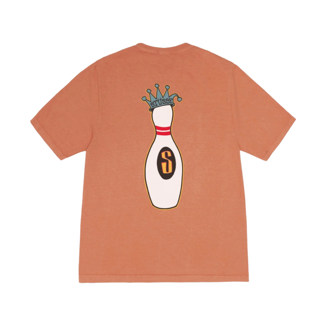 스투시 킹핀 피그먼트 다이드 티셔츠 러스트