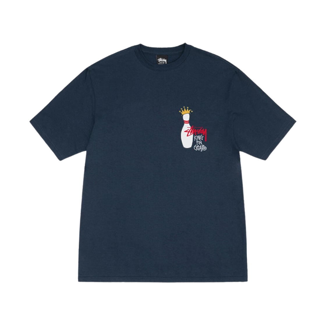 스투시 킹핀 티셔츠 네이비(Stussy Kingpin T-Shirt Navy) - 2