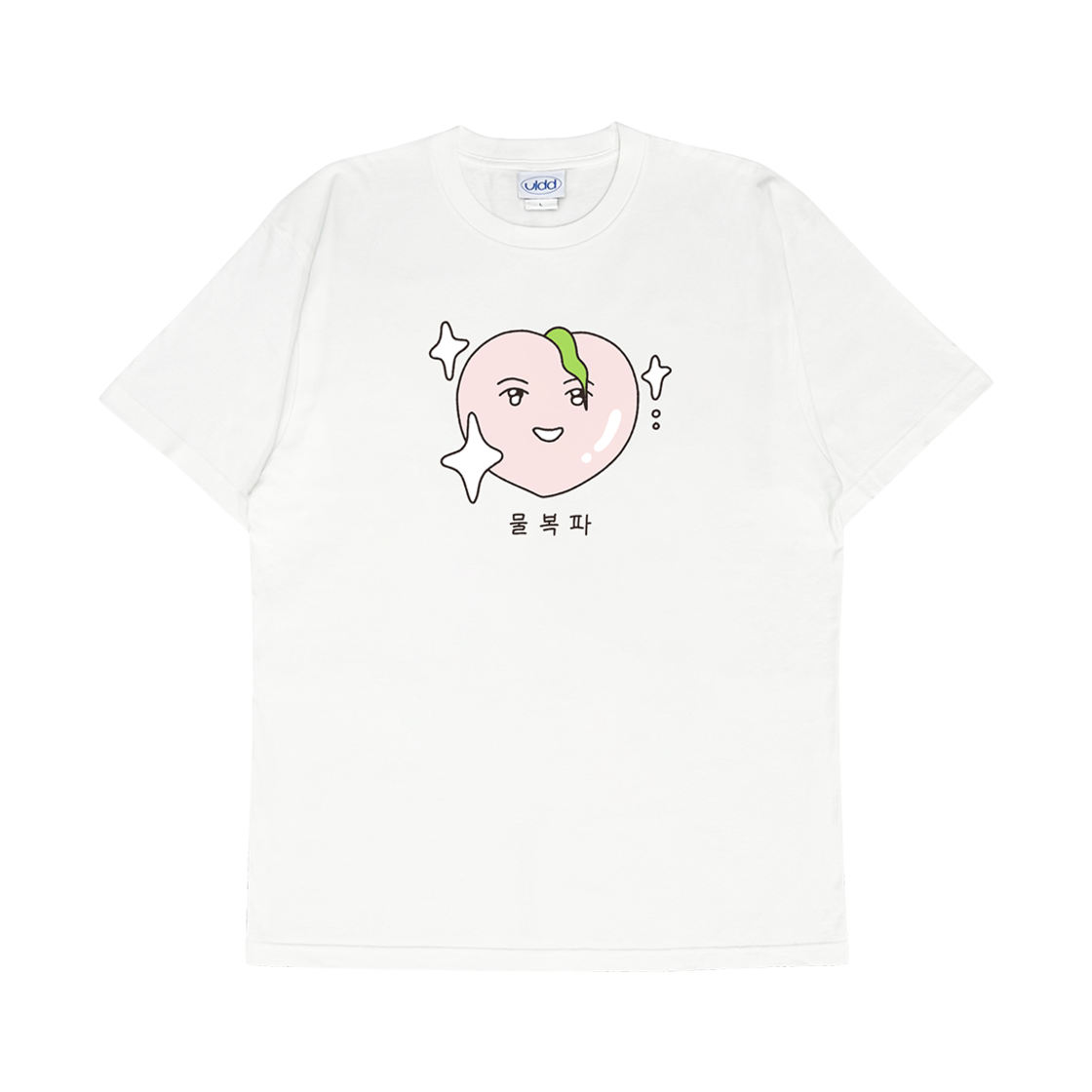 얼렁뚱땅 상점 x 큐새 물복파 티셔츠 화이트(ULDD x Qsae Mulbok T-Shirt White)