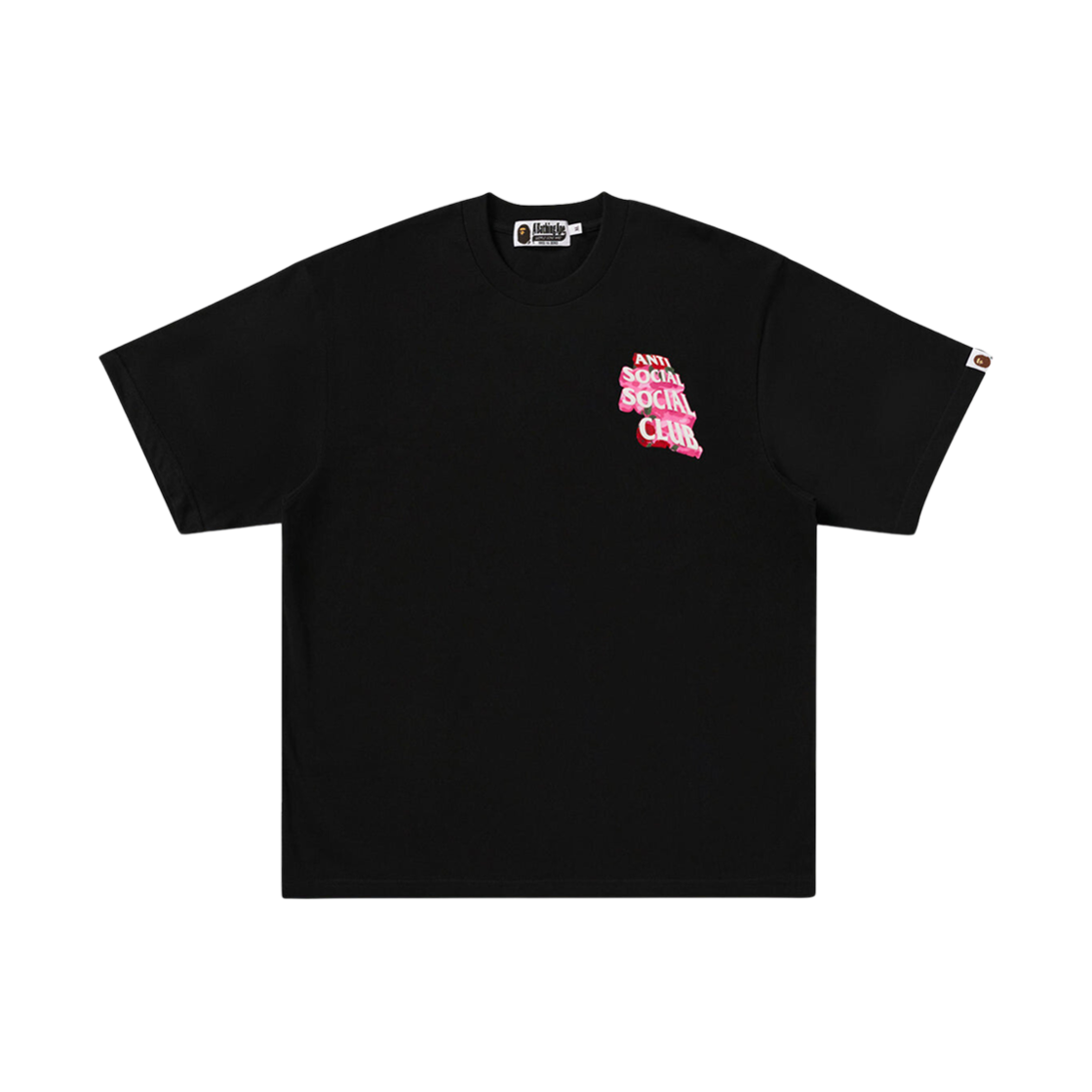 베이프 x 안티 소셜 소셜 클럽 티셔츠 #2 블랙(BAPE x Anti Social Social Club T-Shirt #2 Black) - 2