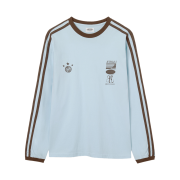 AEAE Athlete Stripe L/s Skyblue