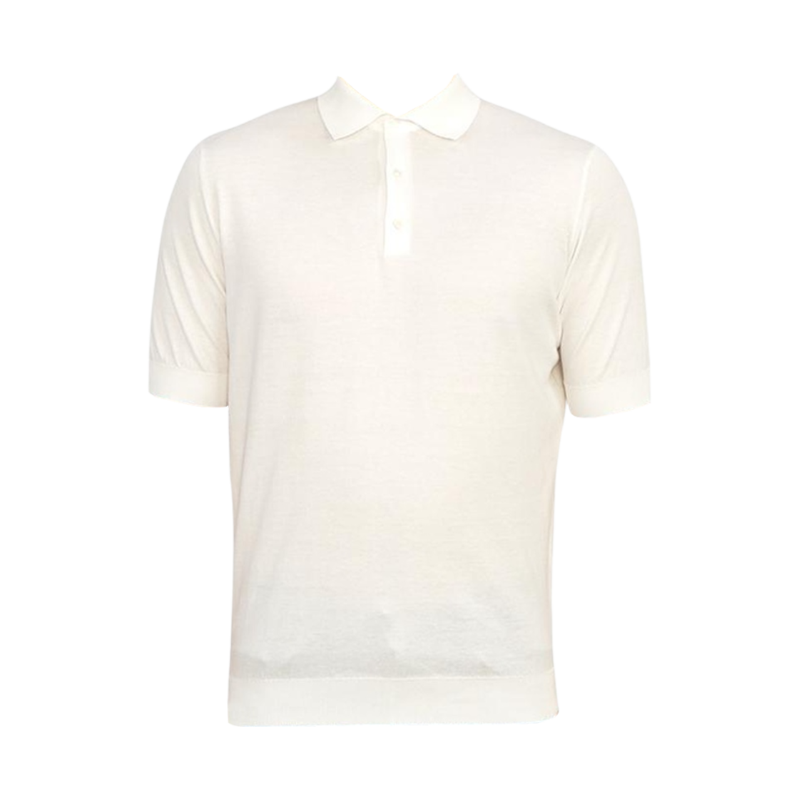 라르디니 숏슬리브 폴로 니트 화이트(Lardini Short Sleeve Polo Knit White)
