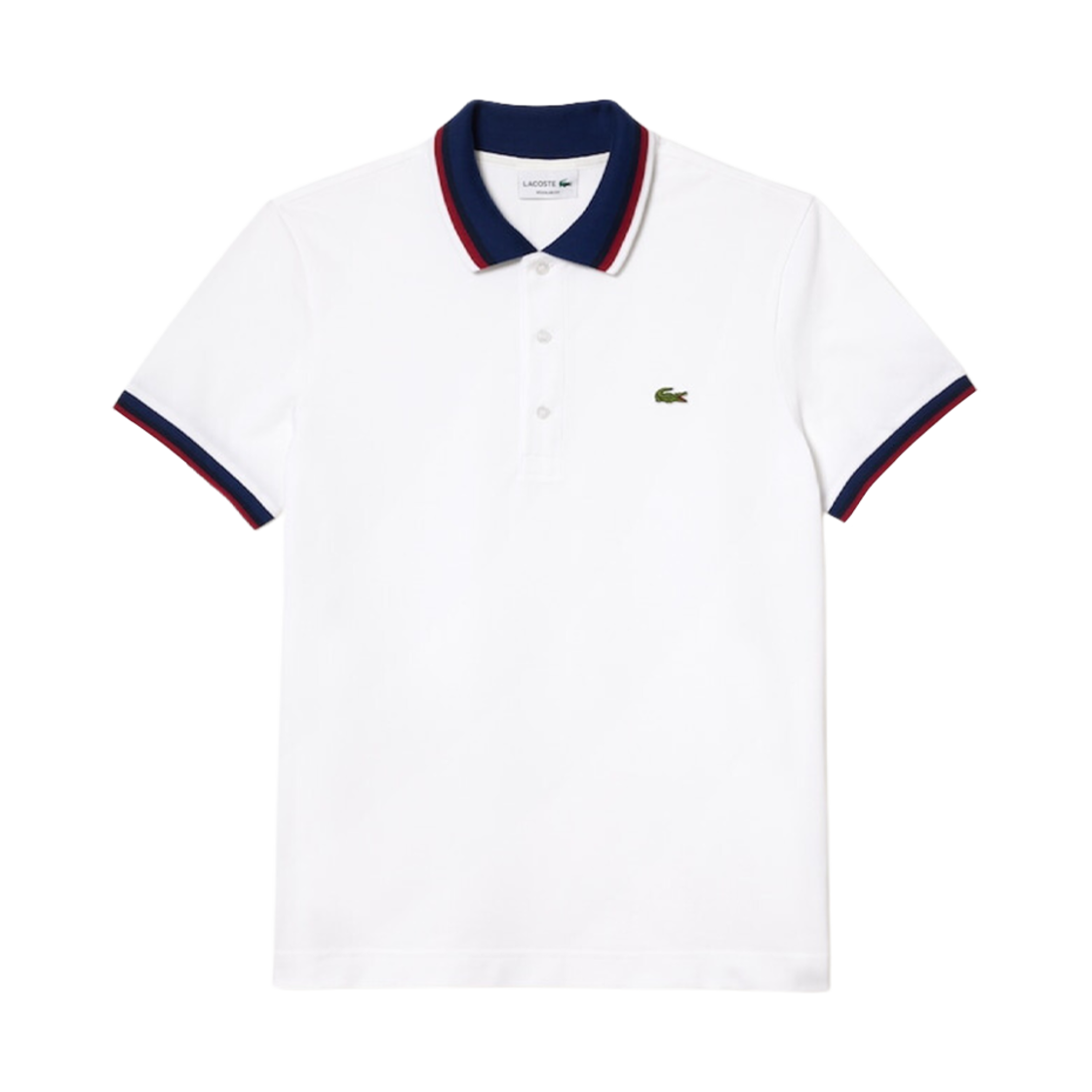 라코스테 칼라 피케 스트래치 폴로 화이트(Lacoste Collar Pique Stretch Polo White) - 1
