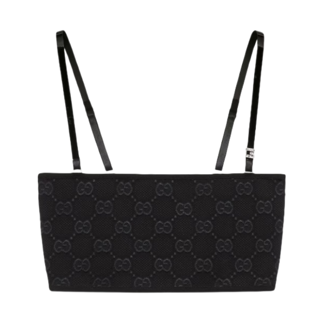 (W) 구찌 GG 크레이프 비스코스 탑 블랙((W) Gucci GG Crepe Viscose Top Black) - 1