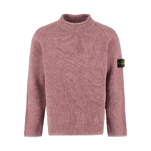 Stone Island 513A5 Mock Neck Knit Rose Pink - 22FW