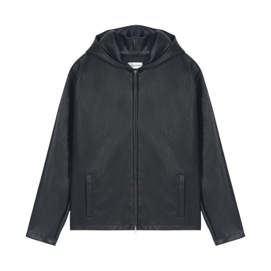 HR25ss10 Hono Report Hooded Zip-Up Black