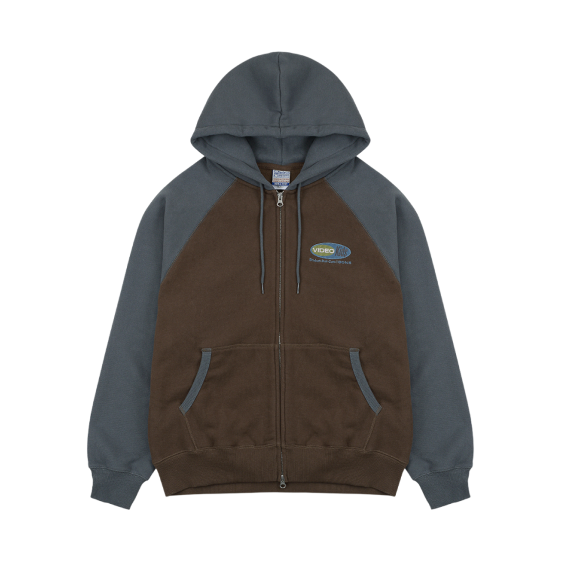 빠더너스 x 테켓 비디오키즈 후드 집업 브라운(BDNS x Teket Videokids Zip-Up Hoodie Brown)