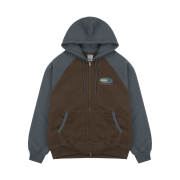 BDNS x Teket Videokids Zip-Up Hoodie Brown