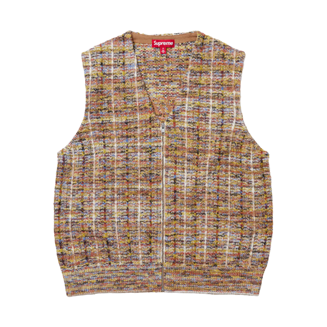 슈프림 스페클 집업 스웨터 베스트 탄 - 25SS | Supreme | KREAM