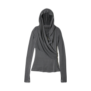 (W) Hyein Seo Hooded Jersey Top Charcoal