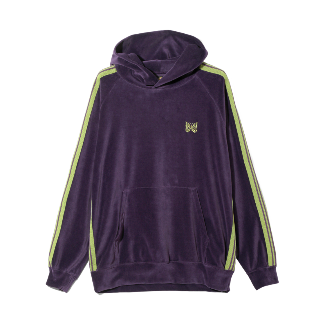 QV320A Needles Track Hoody C/PE Velour Purple
