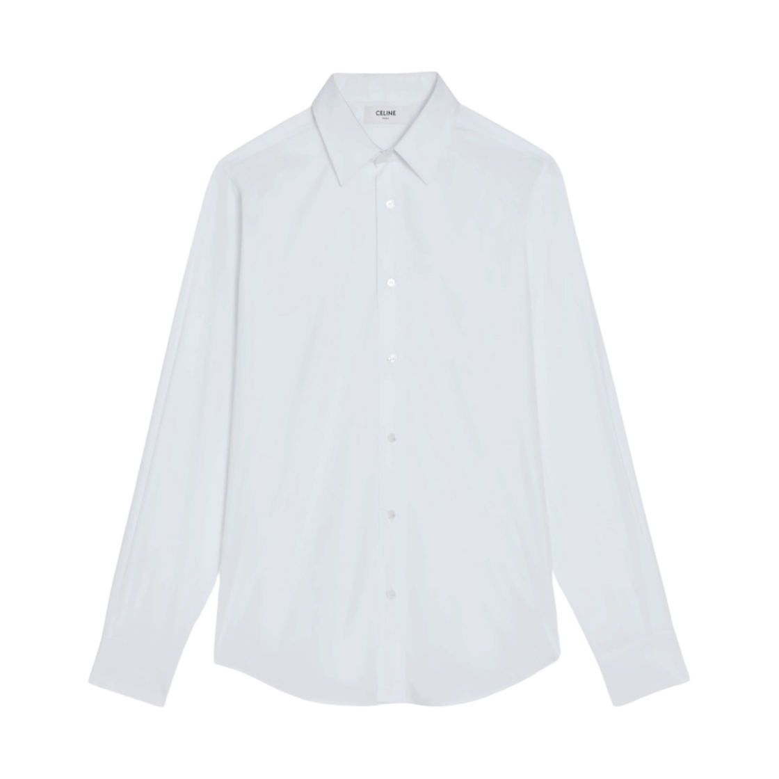 2C863091F-01BC Celine Loose Shirt in Cotton Poplin White