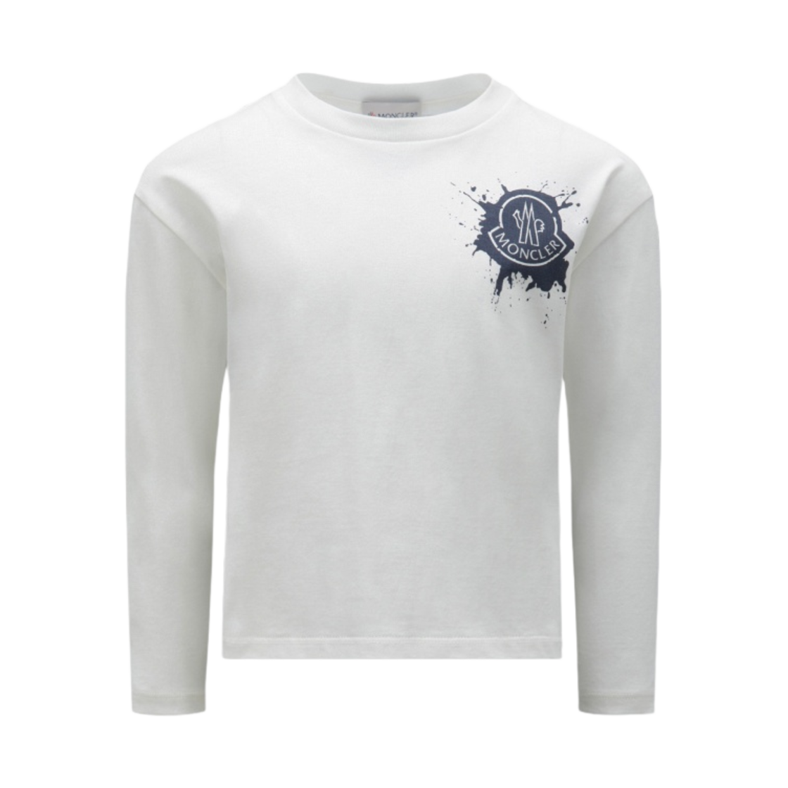 (키즈) 몽클레르 로고 롱슬리브 티셔츠 베이지 - 23SS((Kids) Moncler Logo Long Sleeve T-Shirt Beige - 23SS) - 1