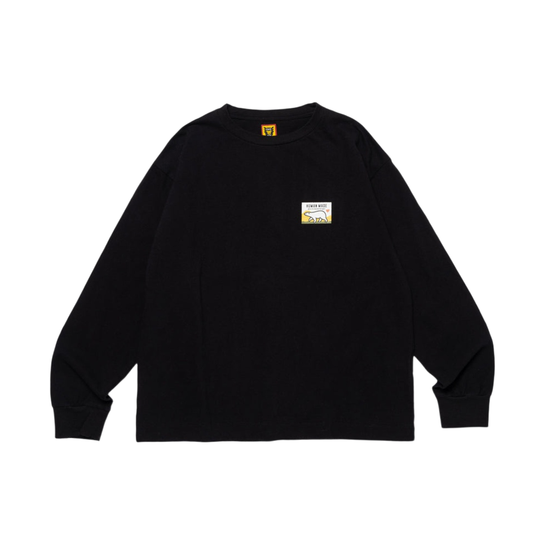 휴먼 메이드 울 블렌드 롱슬리브 티셔츠 블랙(Human Made Wool Blended L/S T-Shirt Black) - 2