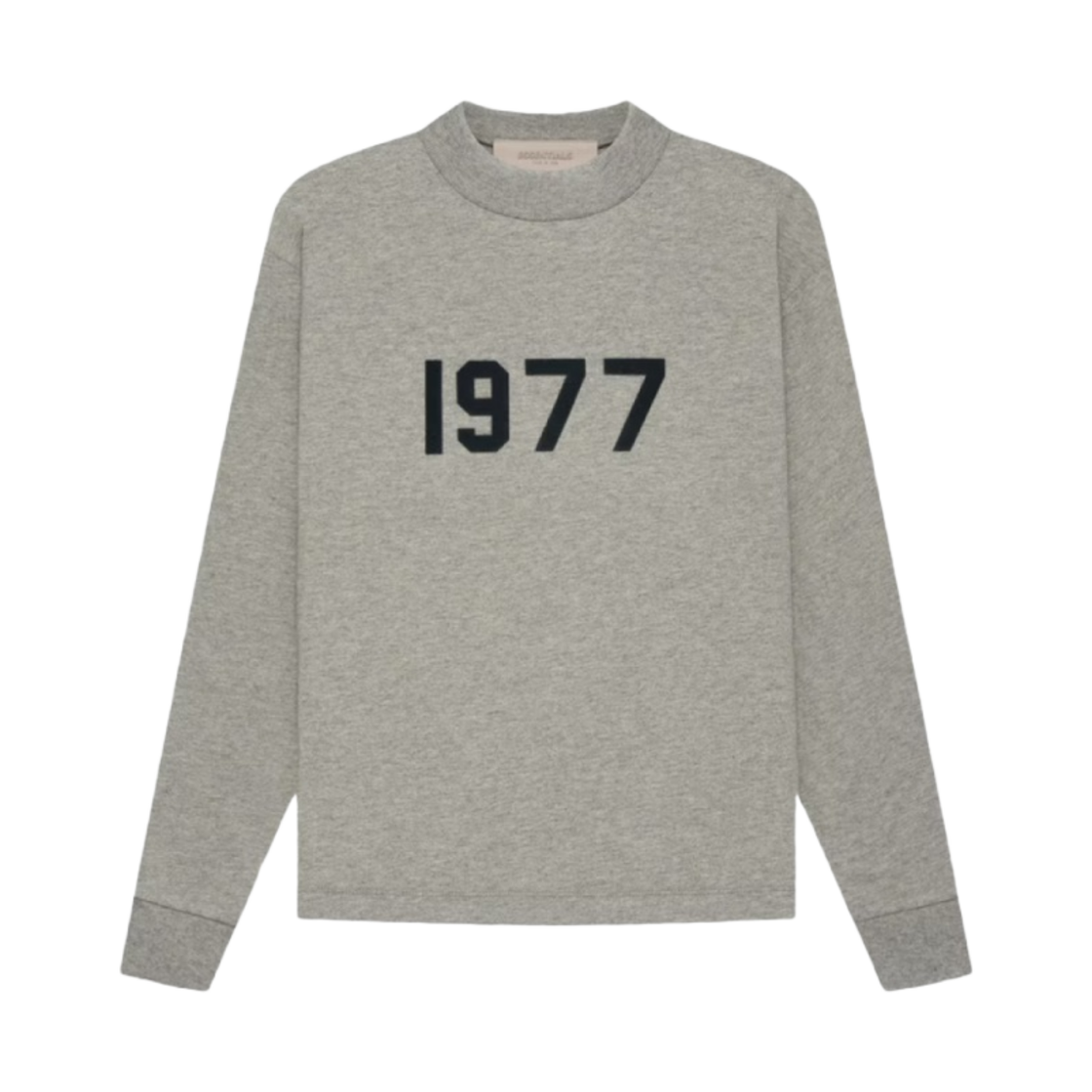 (키즈) 에센셜 1977 롱슬리브 티셔츠 다크 오트밀 - 22SS