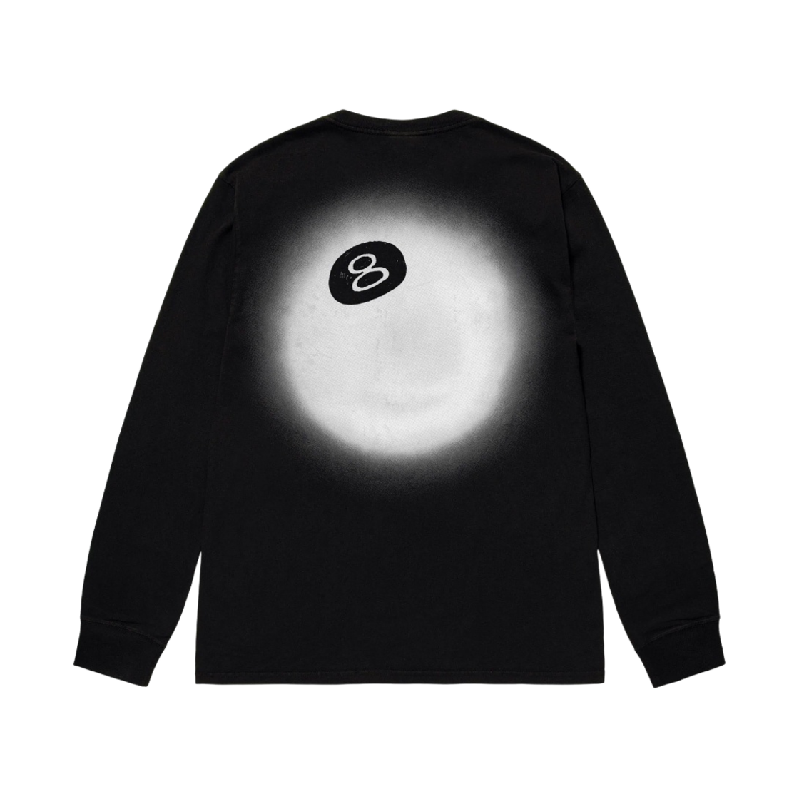 스투시 8볼 페이드 롱슬리브 티셔츠 블랙(Stussy 8 Ball Fade LS T-Shirt Black)