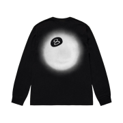 Stussy 8 Ball Fade LS T-Shirt Black