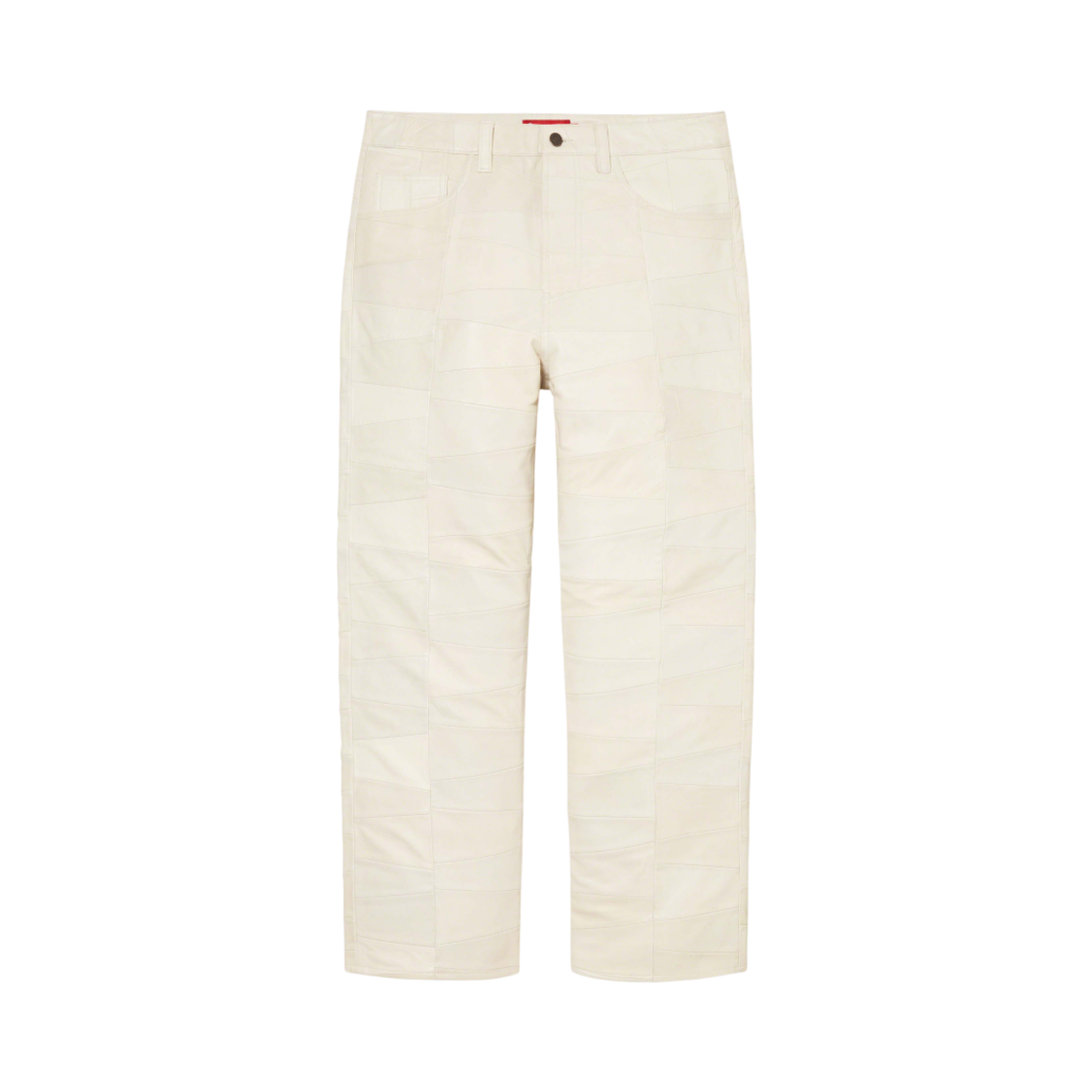 슈프림 패치워크 레더 5-포켓 진 화이트 - 23SS(Supreme Patchwork Leather 5-Pocket Jean White - 23SS) - 1