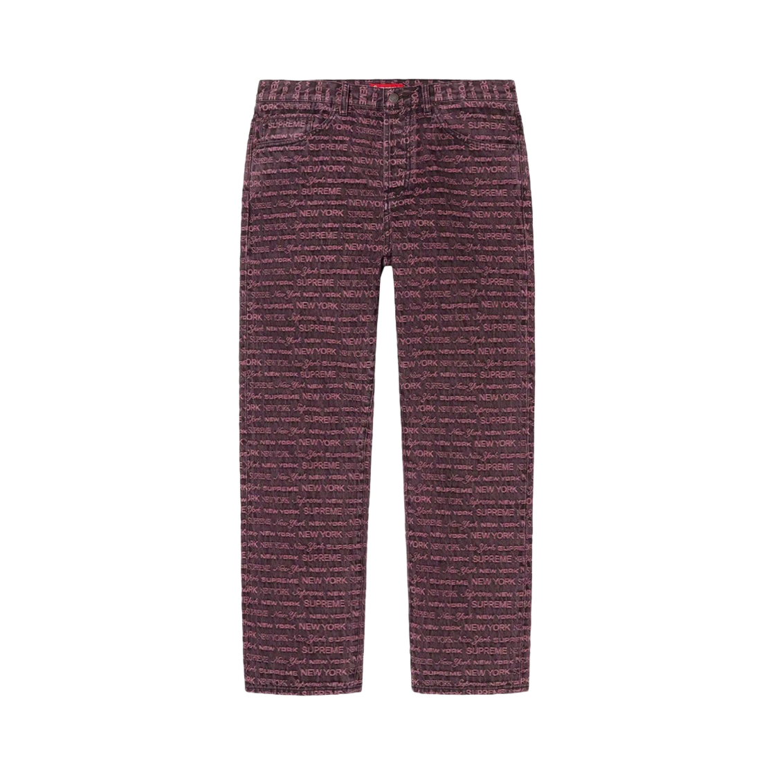 슈프림 멀티 타입 자카드 레귤러 진 퍼플 - 22FW(Supreme Multi Type Jacquard Regular Jean Purple - 22FW) - 1