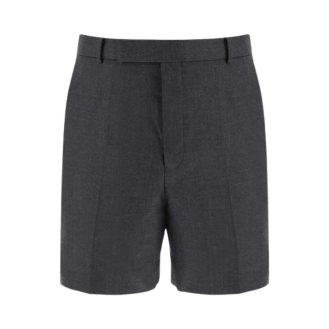톰브라운 트윌 로우 라이즈 색 미니 쇼츠 다크 그레이(Thom Browne Twill Low Rise Sack Mini Shorts Dark Grey) - 1